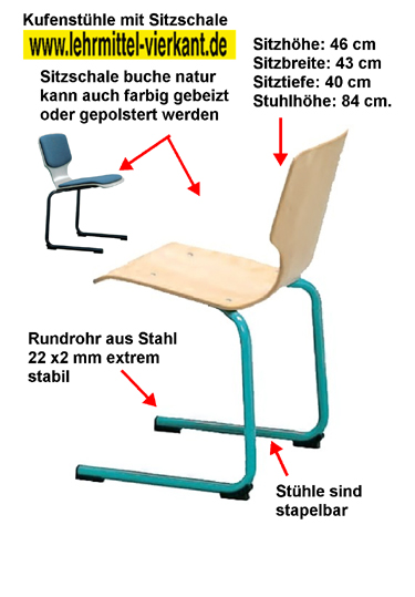 Kufenstuhl mit Sitzschale, Mehrzweckstühle, Objektstühle kaufen