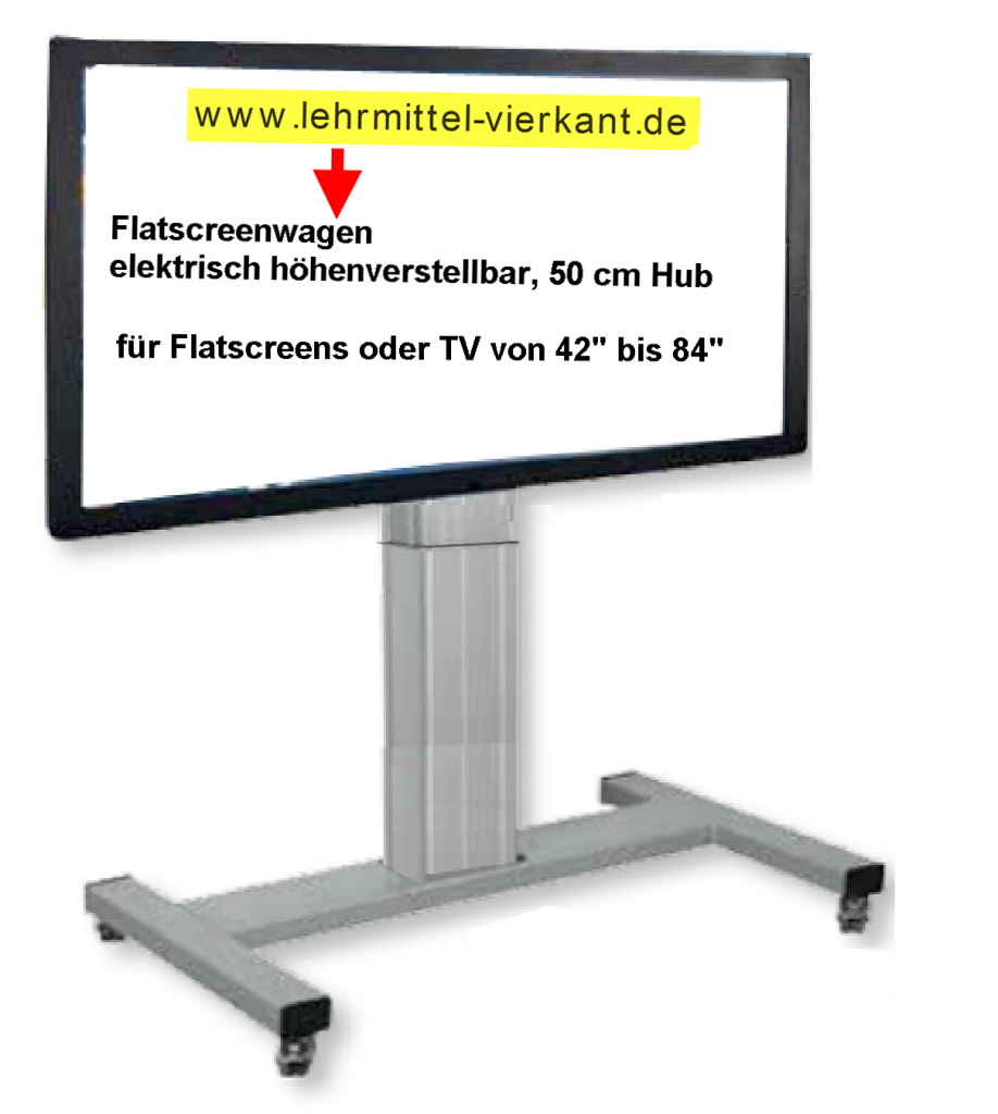 Flatscreenwagen, Bildschirmwagen für Flatscreen, Medienwagen für Flat