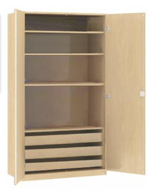 Werkraumschrank. Bastelschrank aus Holz, Werkraumschränke für Schulen
