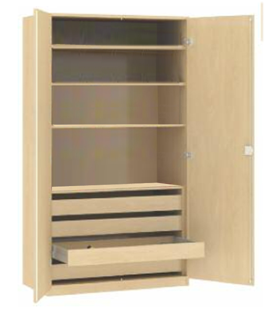 Werkraumschrank, Bastelschrank, Schrank für Bastelmaterial