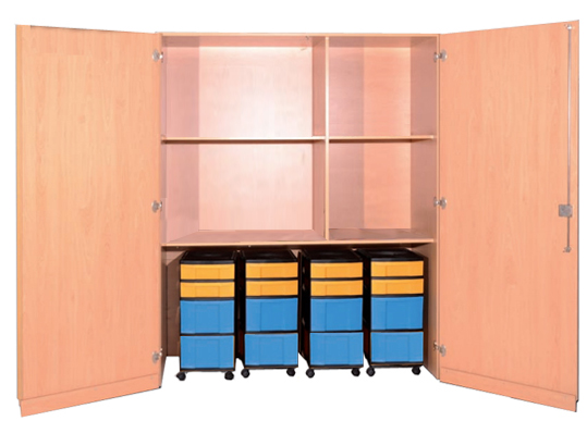 Garagenschrank kaufen, Garagenschrank in der Schule, Materialschrank