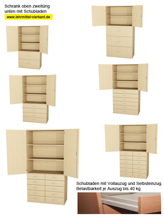 Schubladenschrank, Schrankkombination, Schubladenschrank