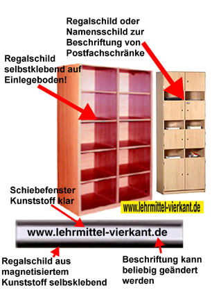 Regalschild selbstklebend, Namenschilder kaufen, Regalschilder kaufen